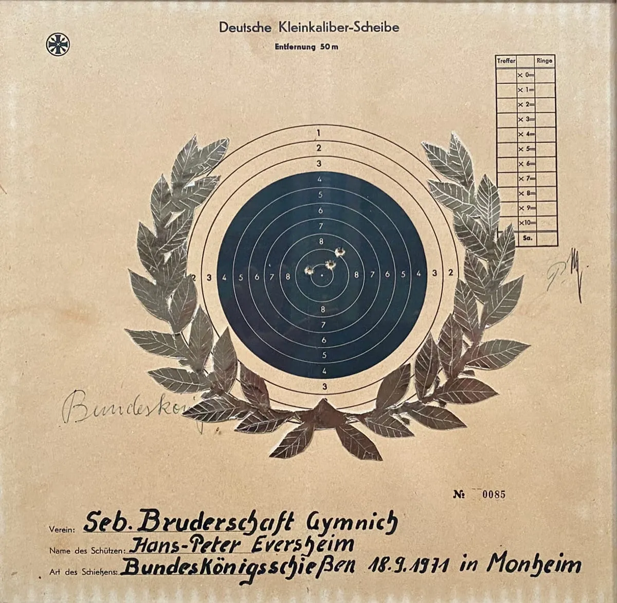 Kleinkaliber-Scheibe