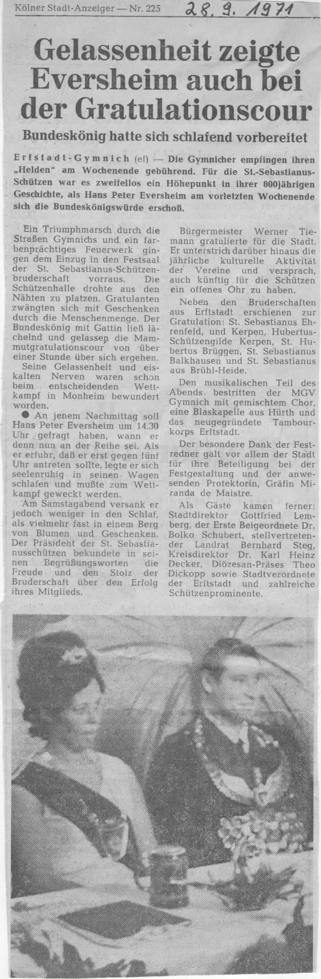 Zeitungsartikel aus dem Kölner Stadtanzeiger