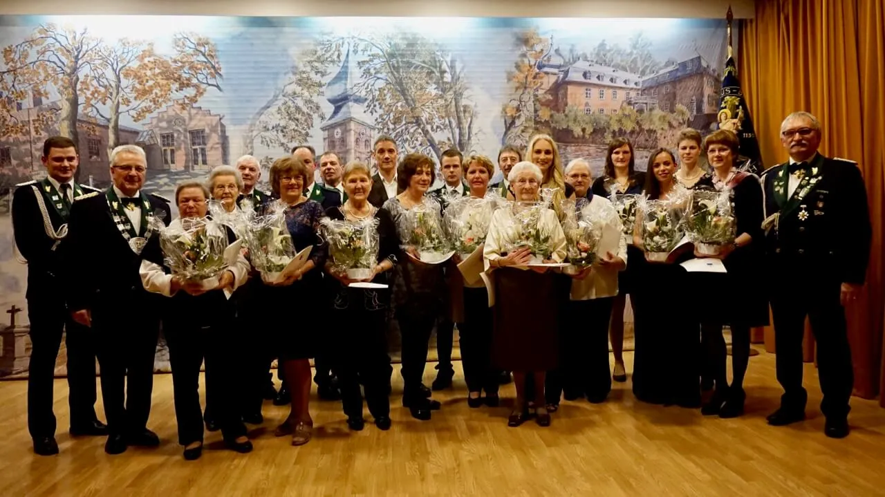 Jubilare 2017 der St. Seb. Bruderschaft Gymnich