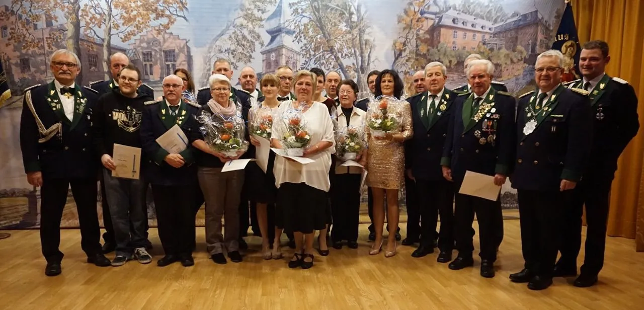 Gruppenbild der diesjährigen Jubilare unserer Bruderschaft
