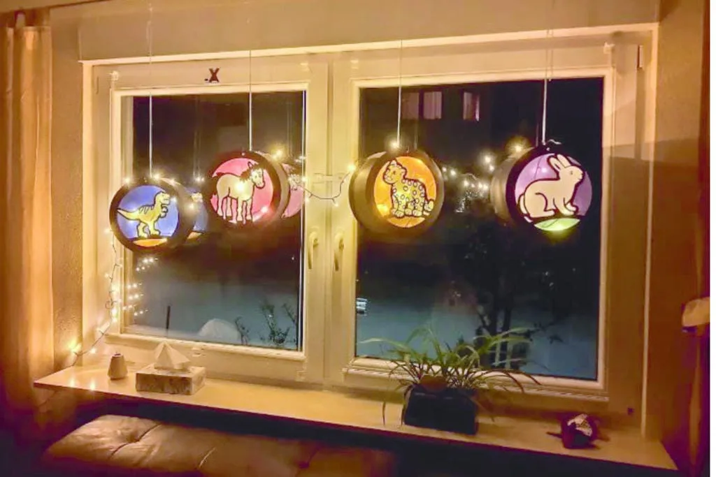 Aktion Laternen Fenster