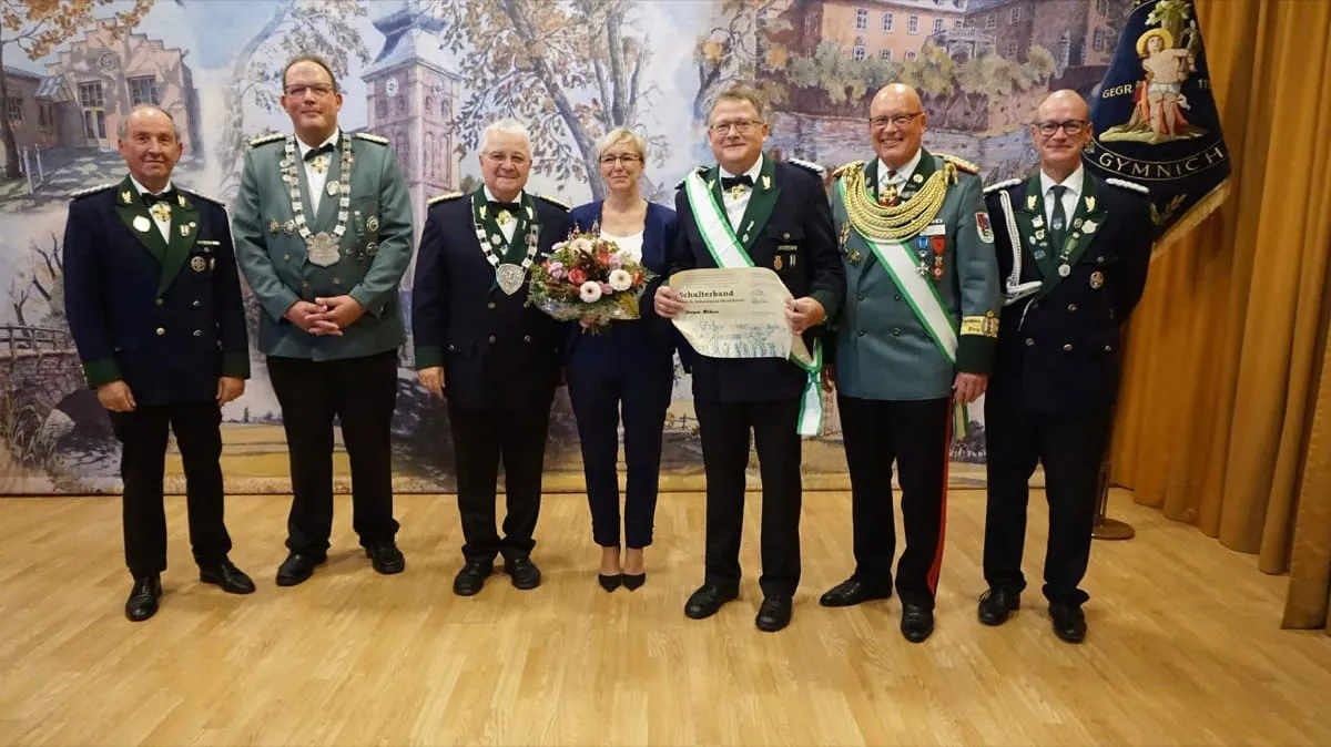 Schulterband zum Sebastianus Ehrenkreuz für Jürgen Mührer