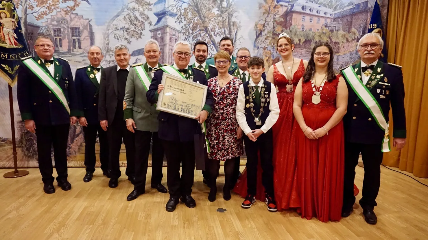 Schulterband zum St. Seb. Ehrenkreuz für Jakob Flohr
