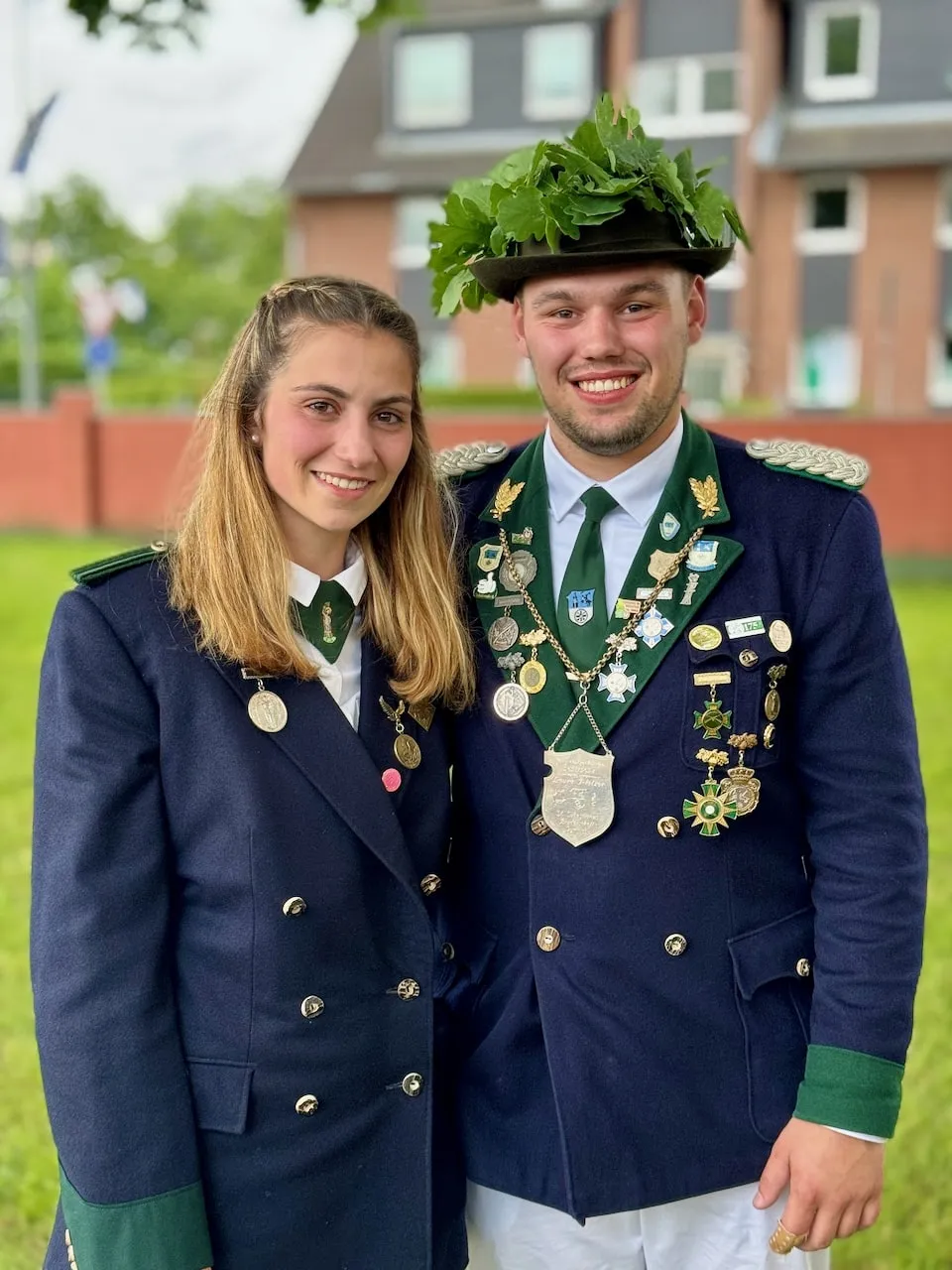 Neuer Jungschützenkönig Ben Axer mit Ines Zimmermann