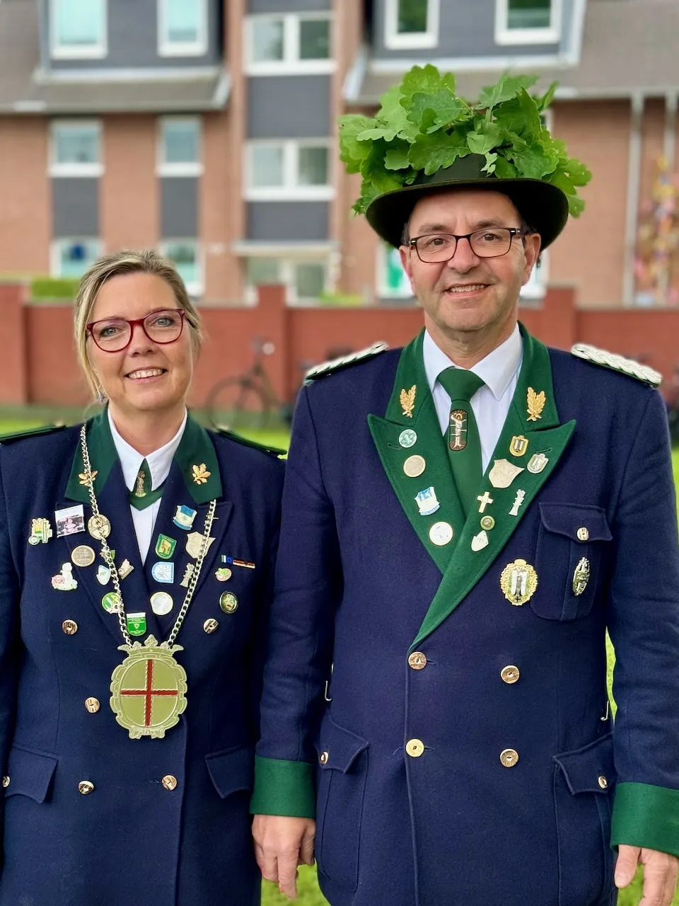Neue Königin der Bruderschaft Judith Moritz mit Ehemann Reiner Schmitz