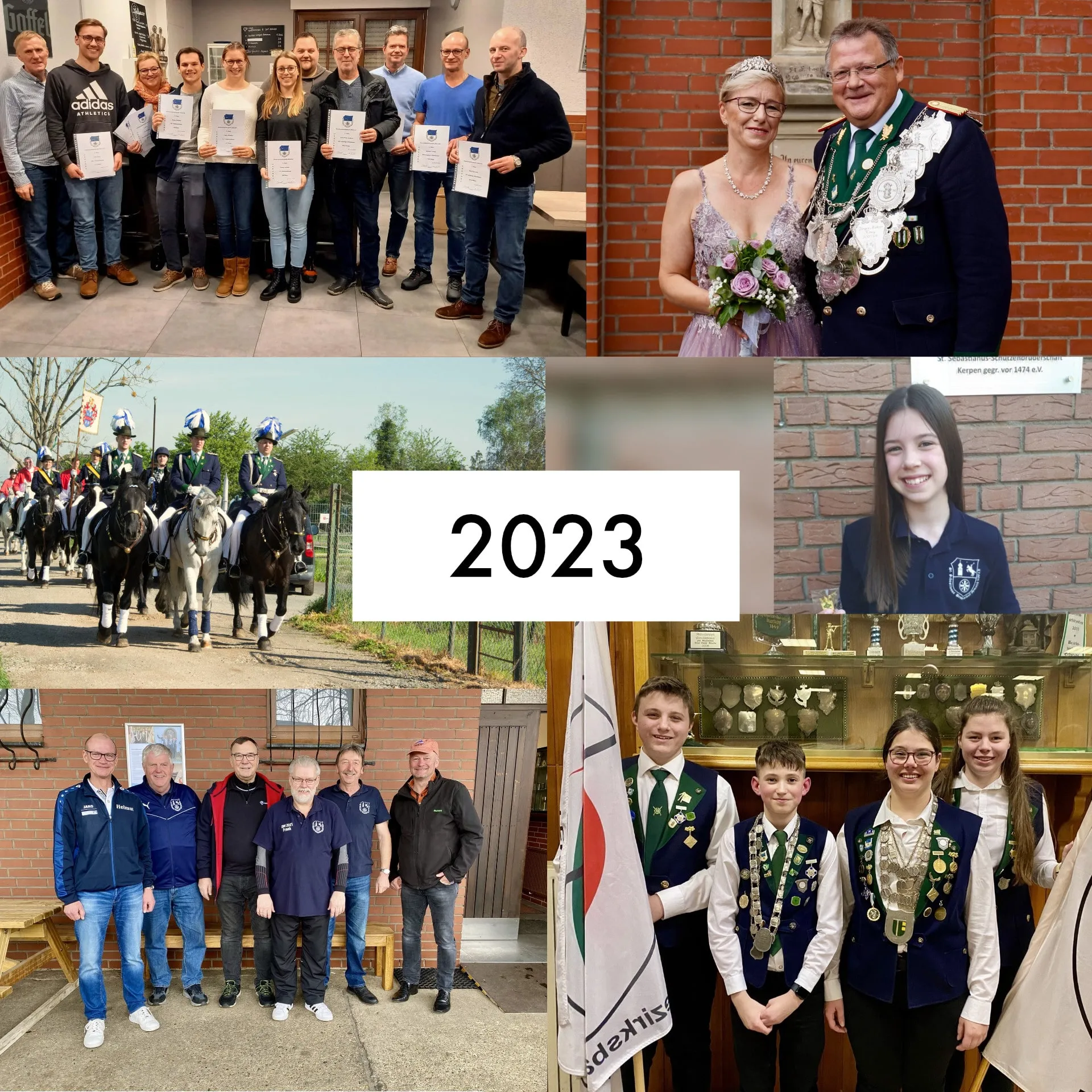 Collage von Fotos aus dem Jahr 2023