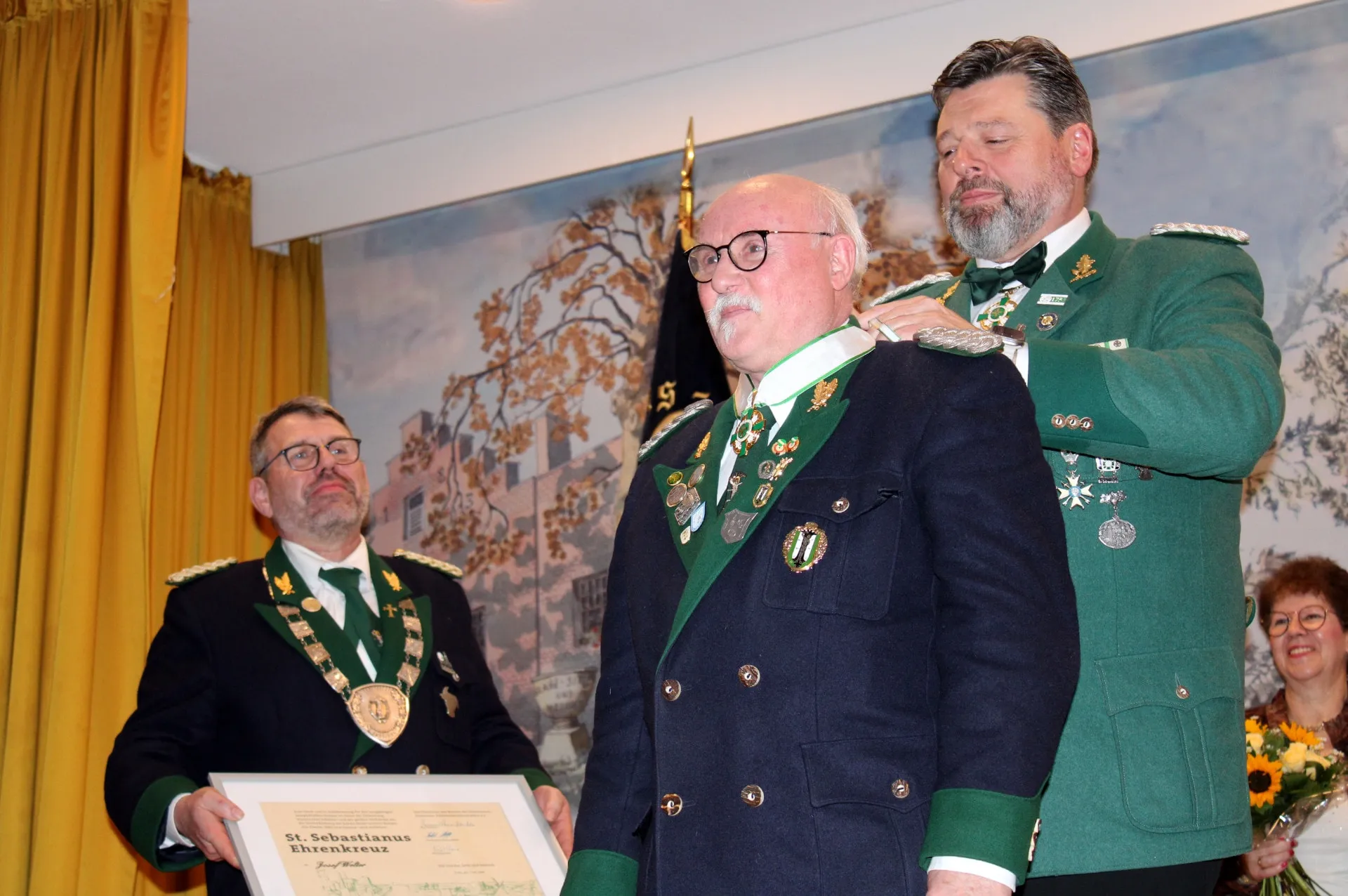 St. Seb. Ehrenkreuz für Josef Welter