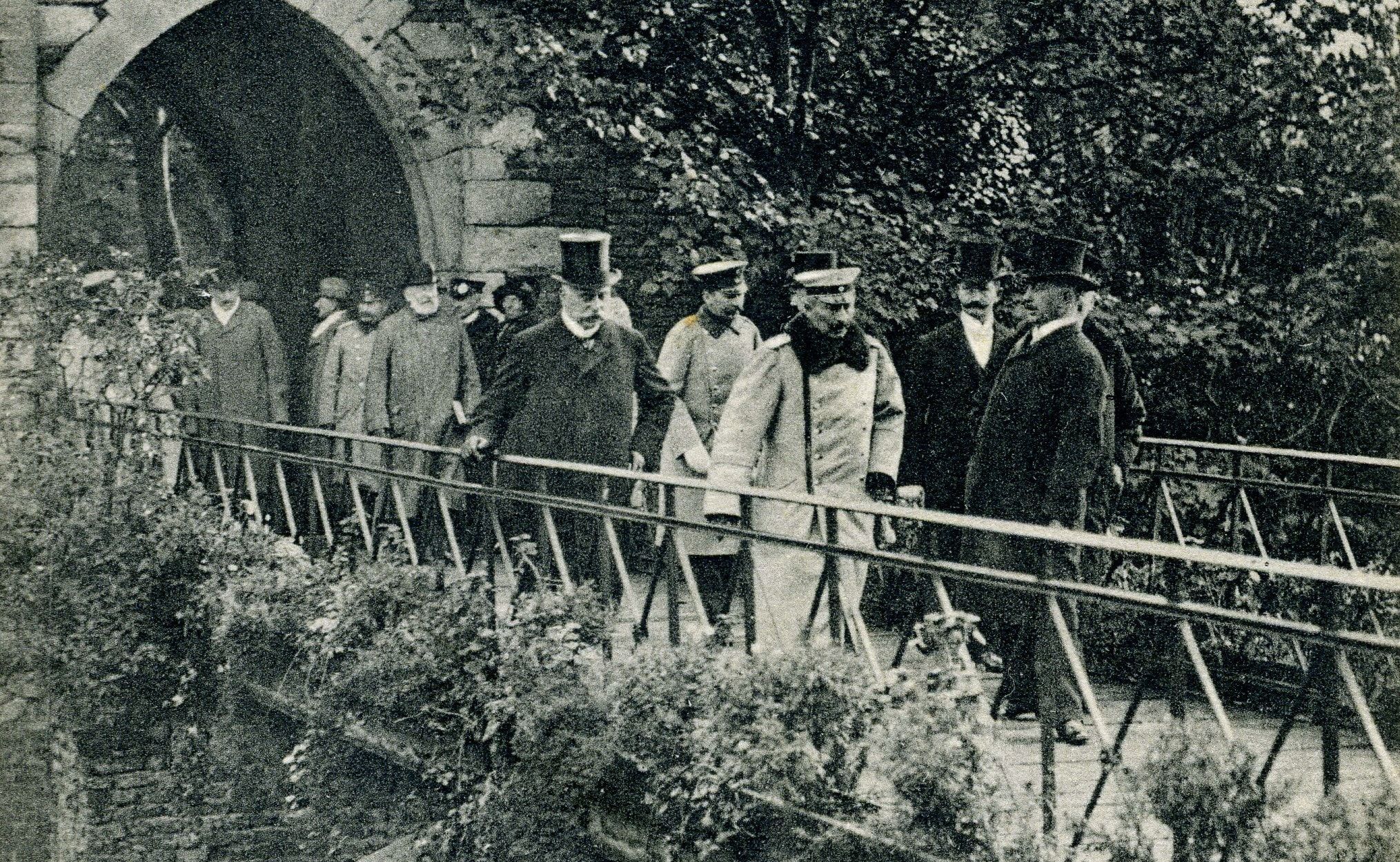 Besuch des Kaisers und Königs Wilhelm II. in Lechenich - Zuschnitt; Sammlung Dr. Frank Bartsch