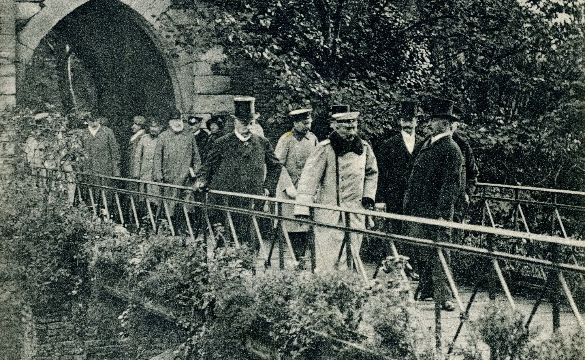 Besuch des Kaisers und Königs Wilhelm II. in Lechenich - Zuschnitt; Sammlung Dr. Frank Bartsch