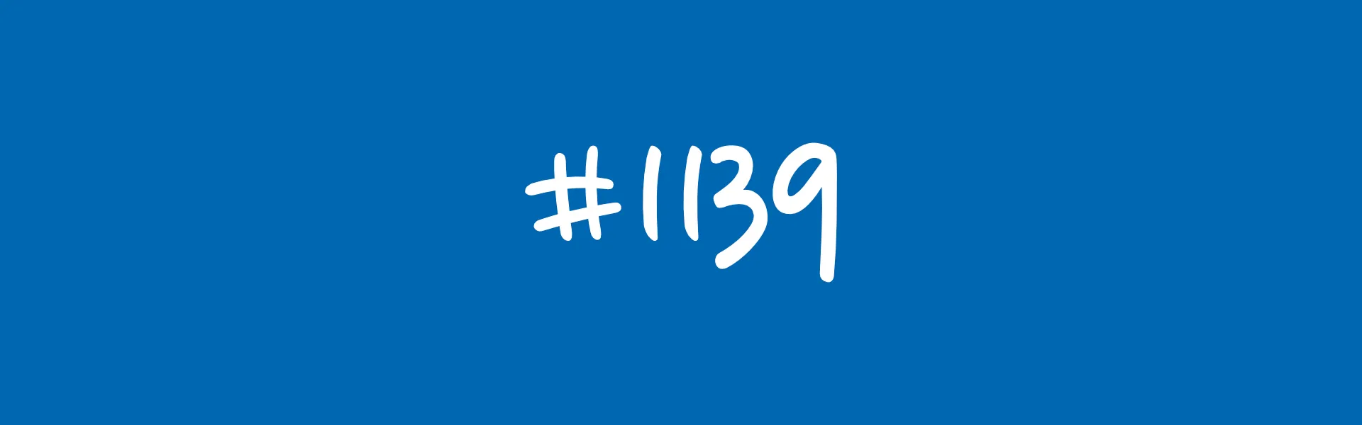 Hashtag 1139