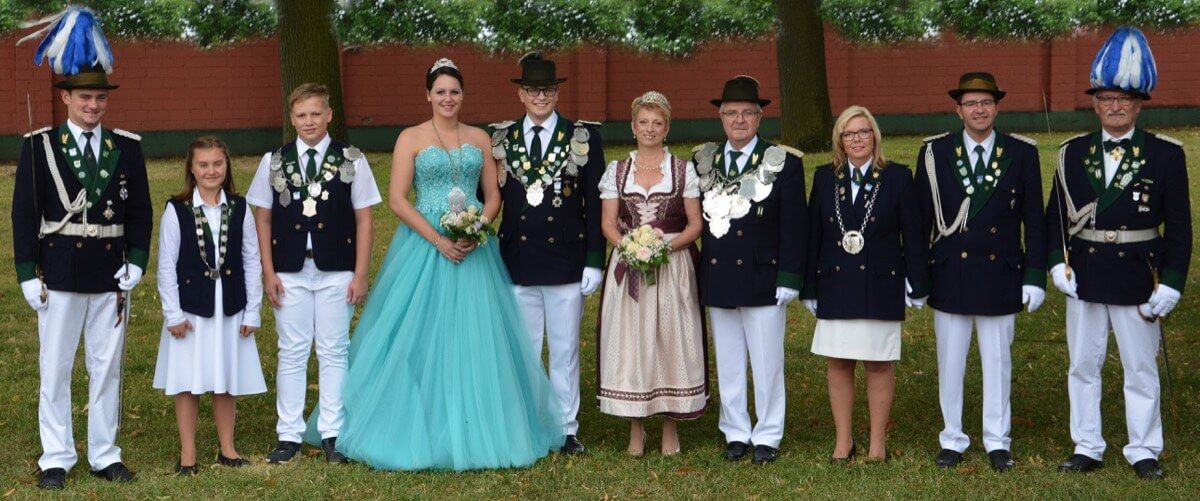 Gruppenbild der Majestäten aus dem Jahr 2017