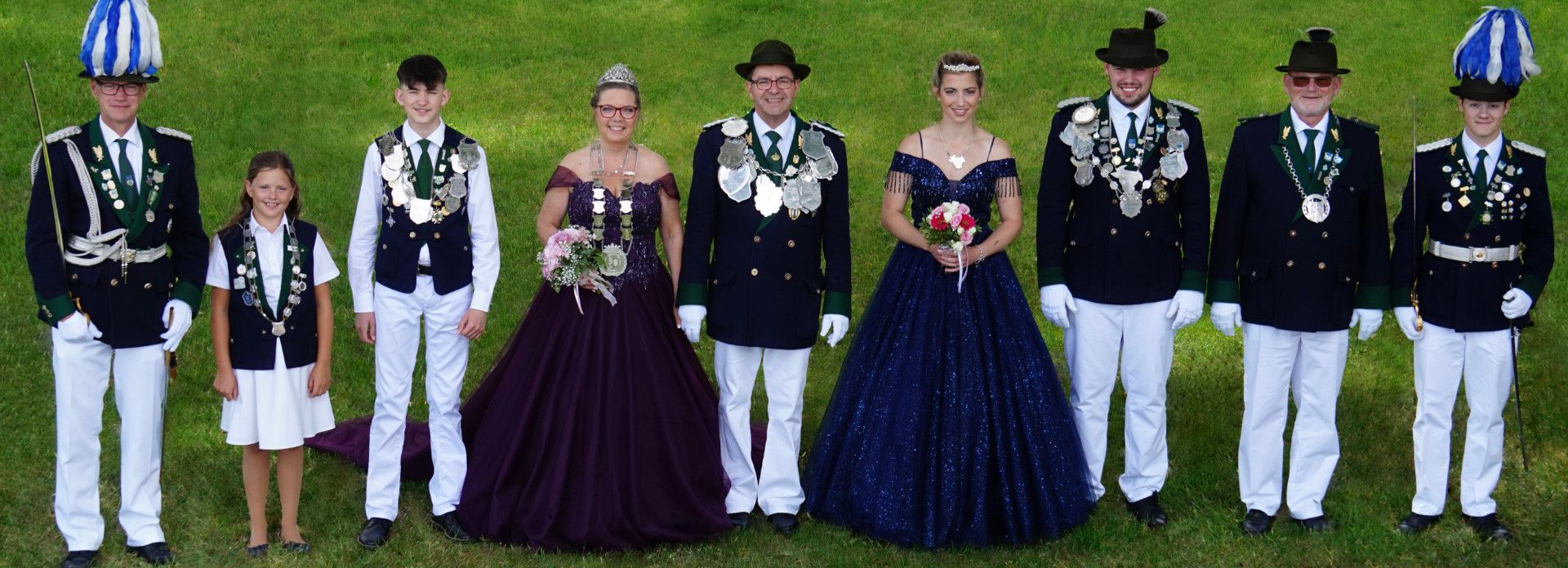 Gruppenbild der Majestäten aus dem Jahr 2024