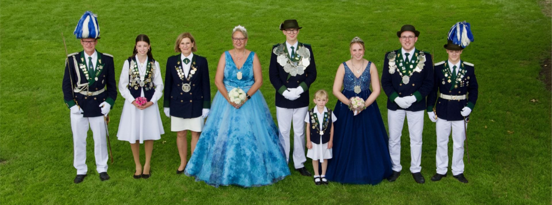 Gruppenbild der Majestäten aus dem Jahr 2025