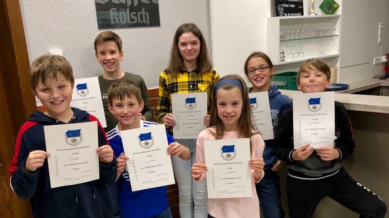 Sieger der Schülerklasse beim Start in die Vereinsmeisterschaft 2019