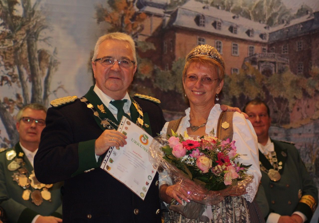 Neuer Bezirkskönig im RSB: Jakob Flohr mit Ehefrau Marlies