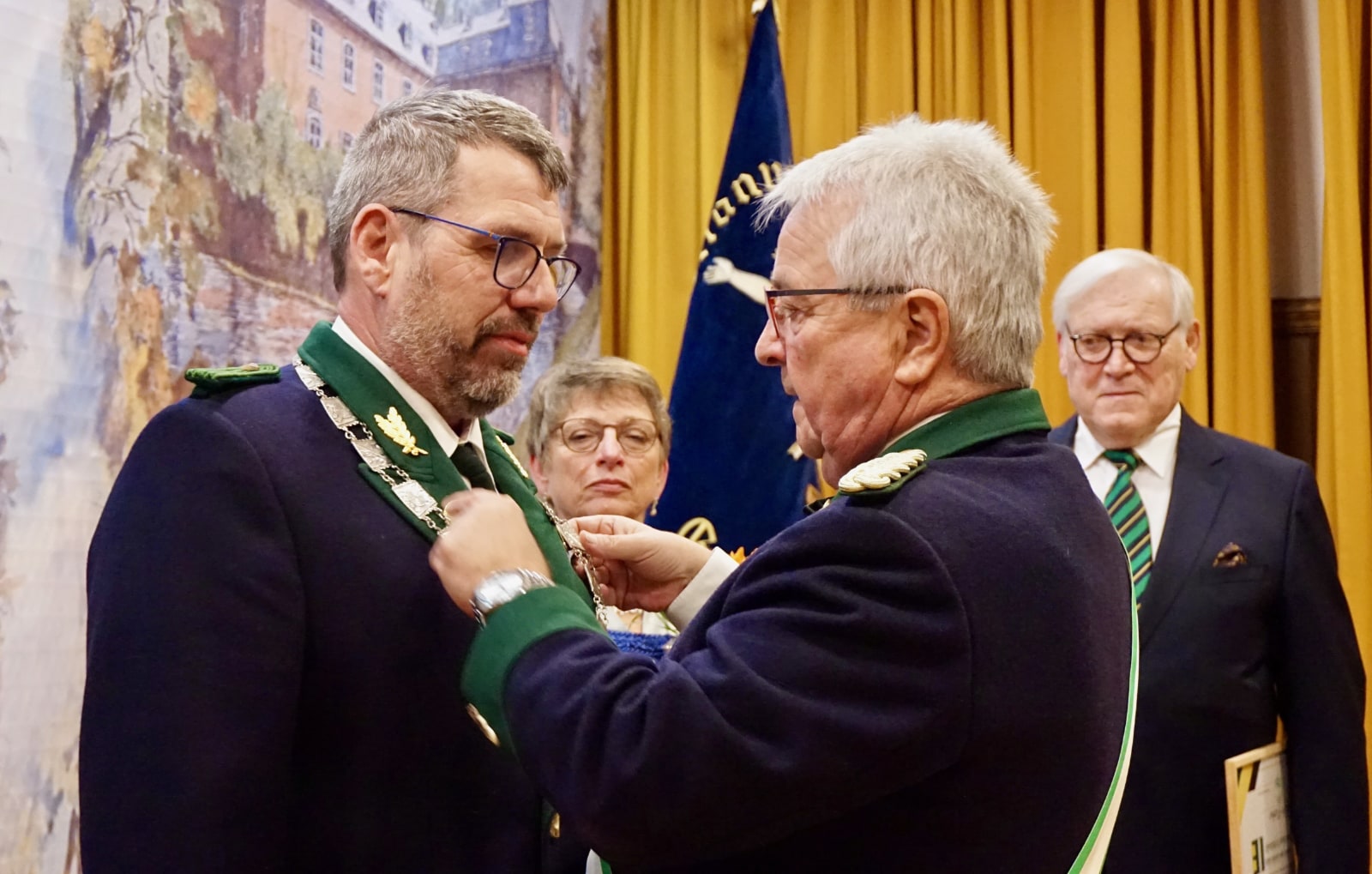 Übergabe der Präsidentenkette an Wolfgang Axer