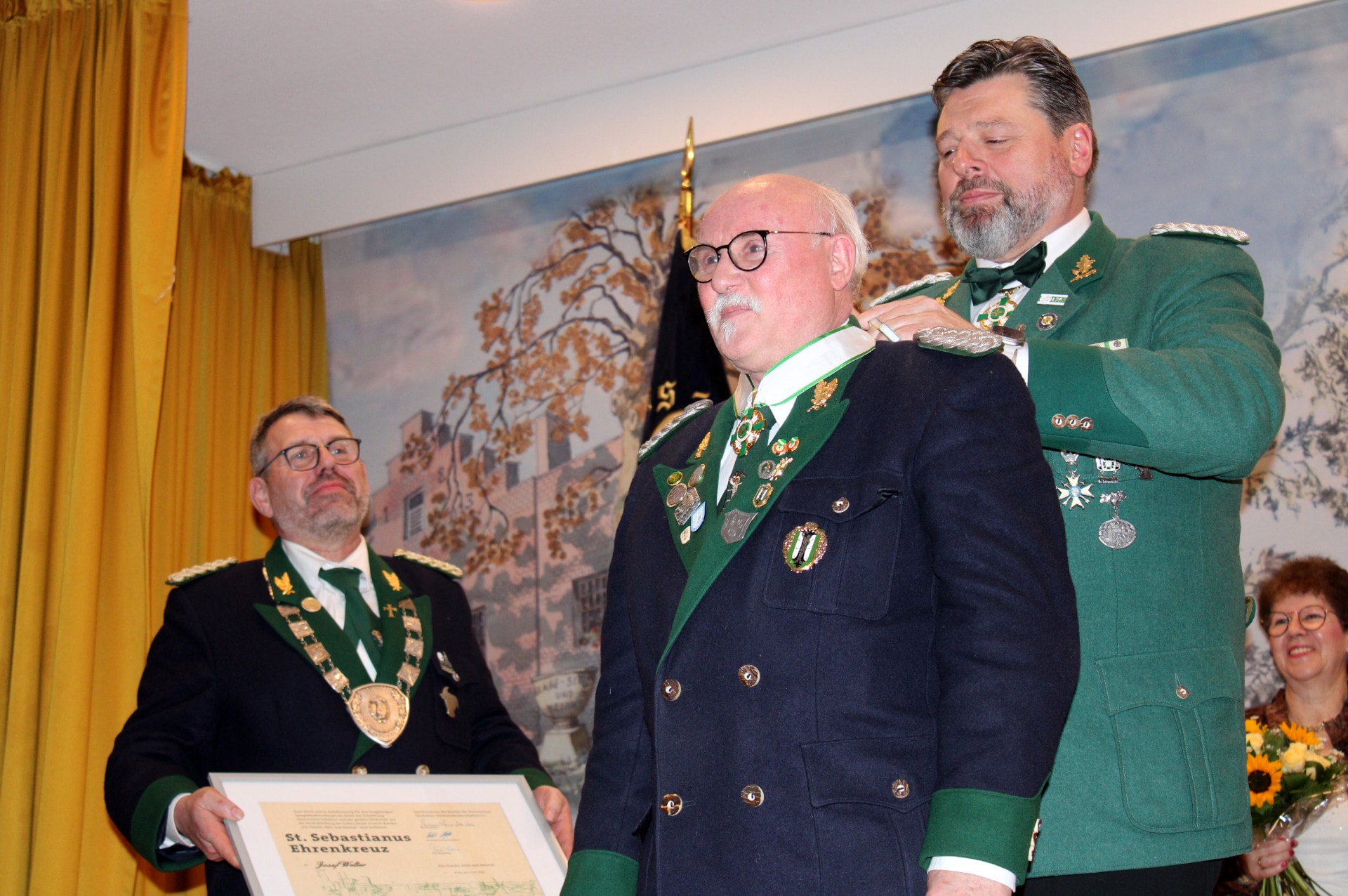 St. Seb. Ehrenkreuz für Josef Welter