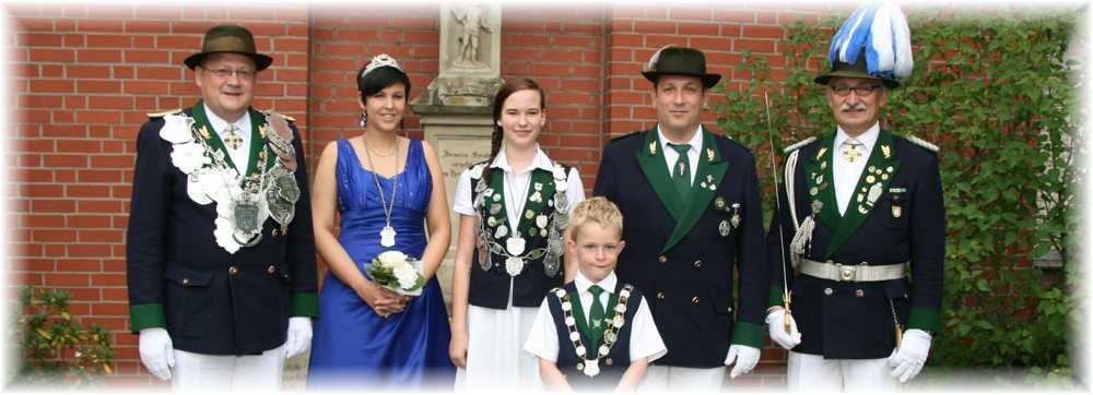 Majestäten der St. Seb. Bruderschaft Gymnich 1139 e.V. im Jahr 2012/2013